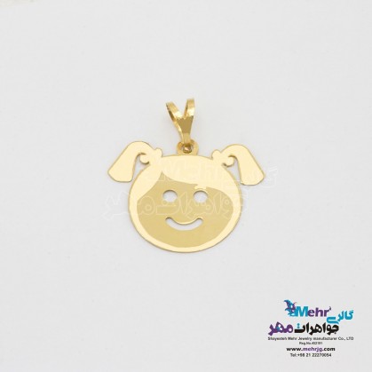 Gold pendant - child design-MM1960.